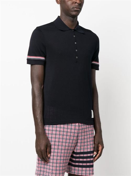 Polo con logo THOM BROWNE | MJP193AJ0129415